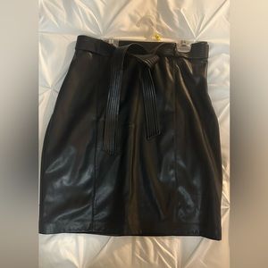 Brand new Calvin Klein faux leather mini w/ removable belt